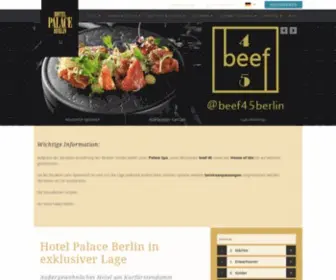 Palace.de(Hotel Palace Berlin) Screenshot
