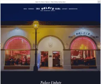 Palacegrill.com(Palace Grill) Screenshot