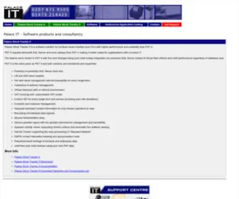 Palaceit.com(Software products and consultancy) Screenshot