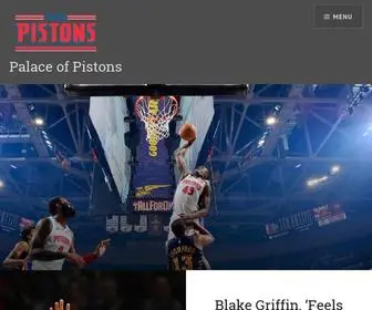 Palaceofpistons.com(Your home for the best coverage of the Detroit Pistons) Screenshot