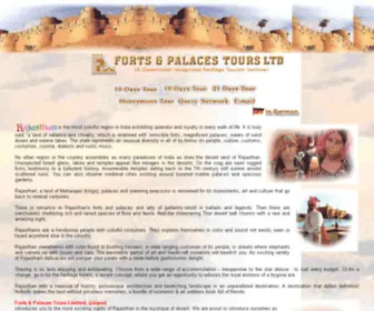 Palaces-Tours.com(Forts and Palaces Tours Ltd) Screenshot