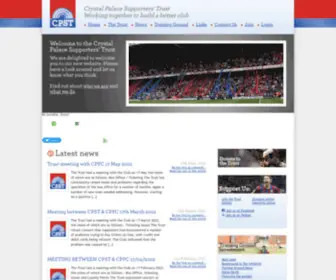 Palacetrust.org.uk(Crystal Palace Supporters' Trust) Screenshot