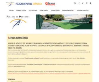 Palaciodeporteszaragoza.com(PALACIO DE DEPORTES ZARAGOZA) Screenshot