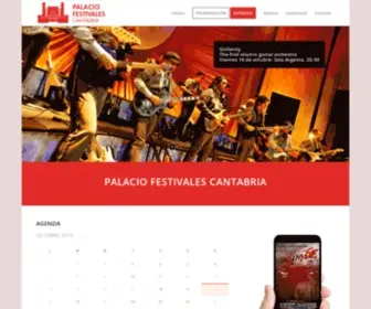Palaciofestivales.com(Palacio Festivales Cantabria) Screenshot