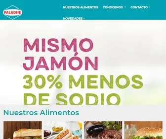 Paladini.com.ar(Productos y alimentos Paladini) Screenshot