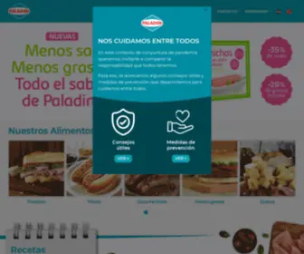 Paladini.com(Productos y alimentos Paladini) Screenshot