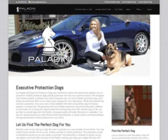 Paladink9.com(Protection Dogs from Paladin K9) Screenshot