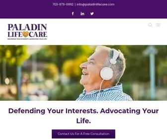 Paladinlifecare.com(Paladin Life Care) Screenshot