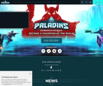 Paladins.com(Paladins: champions of the realm) Screenshot