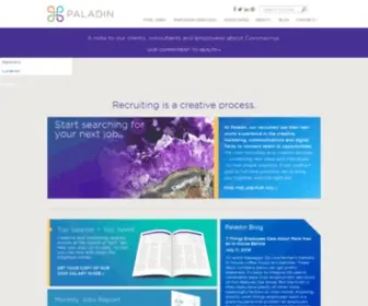 Paladinstaff.com(Creative, Communications, & Marketing Jobs & Recruitment) Screenshot