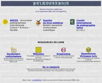 Palaeographia.org(Palaeographia) Screenshot