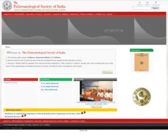 Palaeontologicalsociety.in(The Palaeontological Society of India) Screenshot