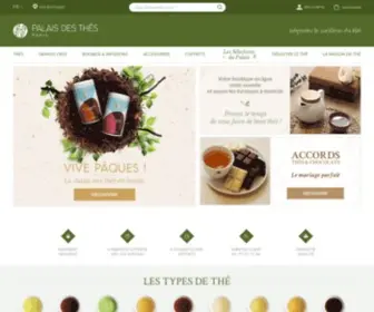Palaisdesthes.com(Commandez les meilleurs thés du monde en direct des plantations) Screenshot