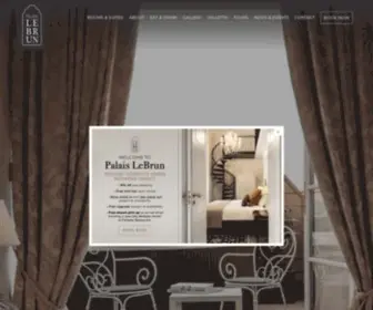 Palaislebrun.com(Boutique Hotels Valletta) Screenshot