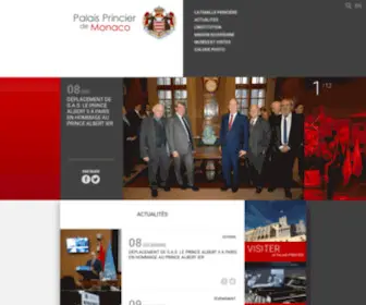 Palais.mc(Site officiel du Palais Princier de Monaco. Actualité de la famille princière) Screenshot