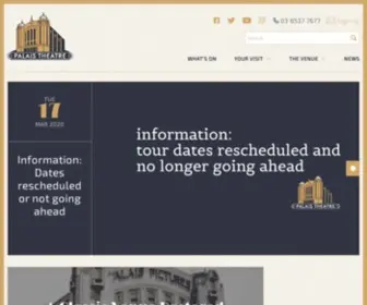 Palaistheatre.com.au(Palais Theatre) Screenshot