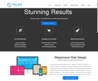 Palamsolutions.com(Responsive Web Design & Ecommerce Development Company) Screenshot