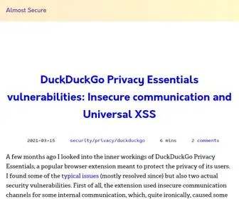 Palant.info(Almost Secure) Screenshot