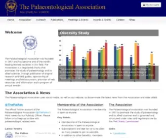 Palass.org(The Palaeontological Association) Screenshot