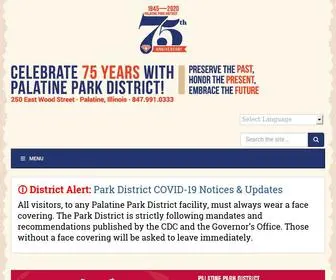 Palatineparks.org(Palatine Park District) Screenshot