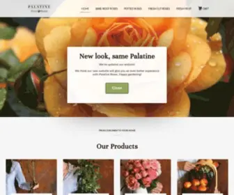 Palatineroses.com(Palatine Fruit & Roses) Screenshot