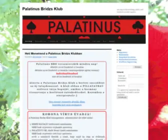Palatinusbridge.hu(Palatinus Bridzs Klub) Screenshot
