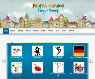 Palatulcopiilormures.ro(Palatul Copiilor Tirgu) Screenshot