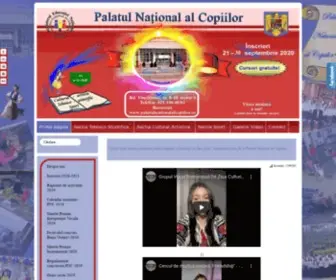 Palatulnationalalcopiilor.ro(Prima pagina) Screenshot