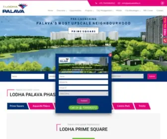 Palavalodha.in(Lodha Palava City Dombivli 1/2/3 BHK Flat Sale Price Start) Screenshot