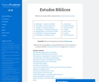 Palavraprudente.com.br(Estudos bíblicos) Screenshot