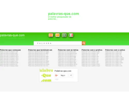 Palavras-Que.com(Palavras com as letras PALAVRA) Screenshot