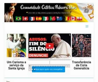 Palavraviva.com(Comunidade Católica Palavra Viva) Screenshot