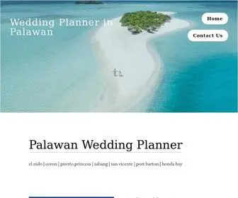 Palawanwedding.com(Wedding Planner in Palawan) Screenshot