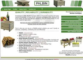 Palbin.co.za(Wooden Pallet Manufacturer & Supplier) Screenshot