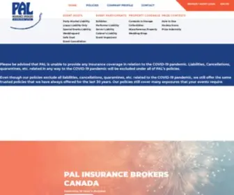 Palcanada.com(Pal insurance) Screenshot