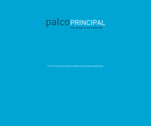 Palcoprincipal.com(Palco Principal) Screenshot