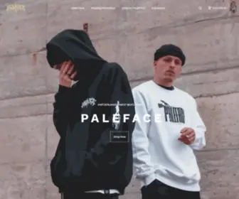 Palefaceofficial.com(Official online merchandise store for the Slamming Beatdown band) Screenshot