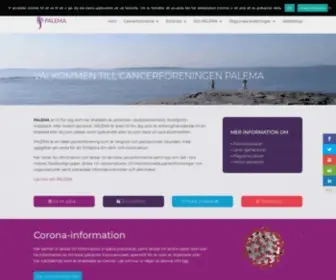 Palema.org(Välkommen till Cancerföreningen PALEMA) Screenshot