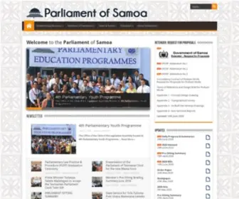 Palemene.ws(Parliament of Samoa) Screenshot