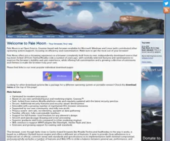 Palemoon.org(Pale Moon) Screenshot
