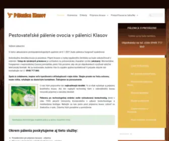 Palenicaklasov.sk(Pálenica Klasov) Screenshot