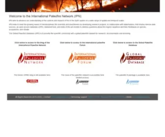 Paleofire.org(Global Paleofire Database) Screenshot