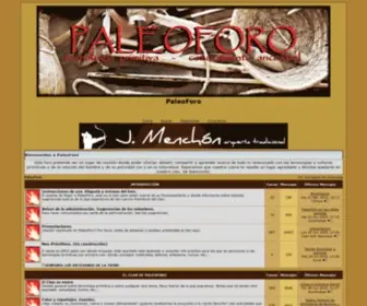 Paleoforo.com(Tecnología primitiva) Screenshot