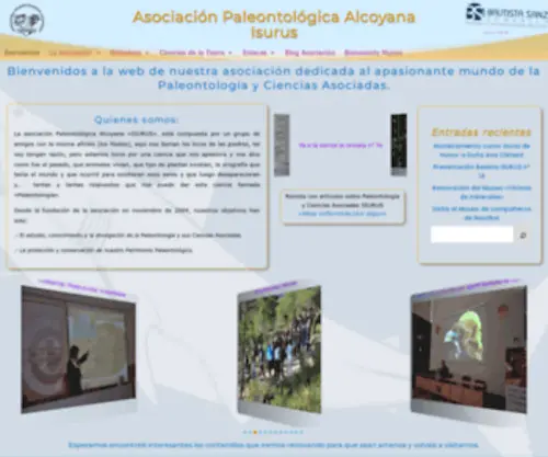 Paleoisurus.com(Asociación) Screenshot