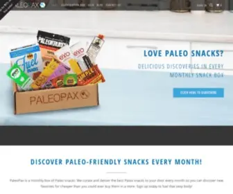 Paleopax.com(The Best Paleo Snacks Box & Paleo Diet Food List) Screenshot