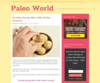 Paleorecipesworld.com(The World's Best Recipes For Paleo Living) Screenshot