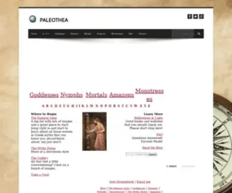 Paleothea.com(Women in Greek Myths) Screenshot