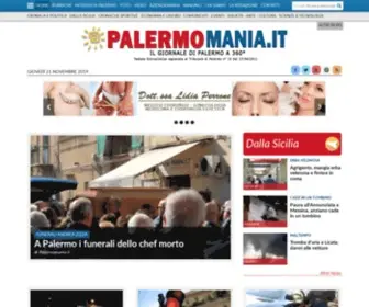 Palermomania.it(Notizie e cronaca di Palermo e provincia) Screenshot