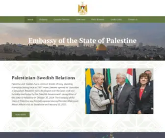 Palestineembassy.se(Palestine Embassy) Screenshot