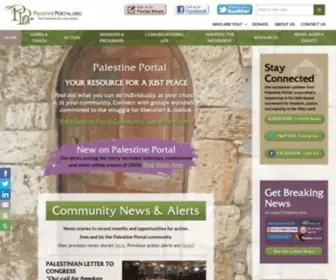 Palestineportal.org(Palestine Portal) Screenshot